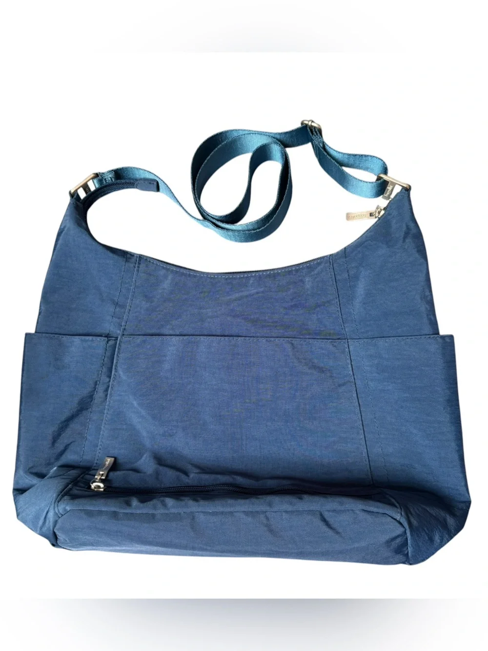 Baggalini Pacific Hobo Crossbody Shoulder Tote Bag Pacific Blue EUC